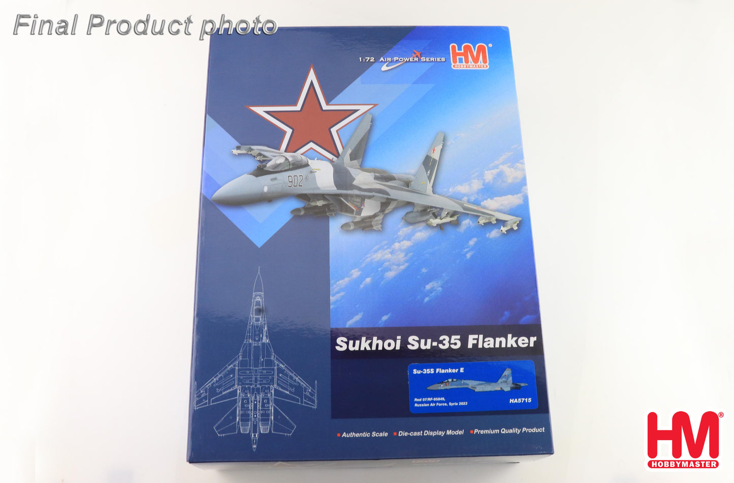 1/72 Su-35S Flanker E Red 07/RF-95909 Russian Air Force Syria 2023 (with "Khibiny" ECM Pods)