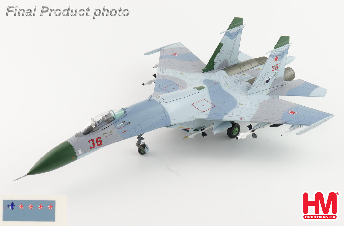 1/72 Su-27 Flanker-B "Barents Sea" Red 36 941sr IAP Soviet Air Force 1987 (with Extra Pylons and Decal P-3)