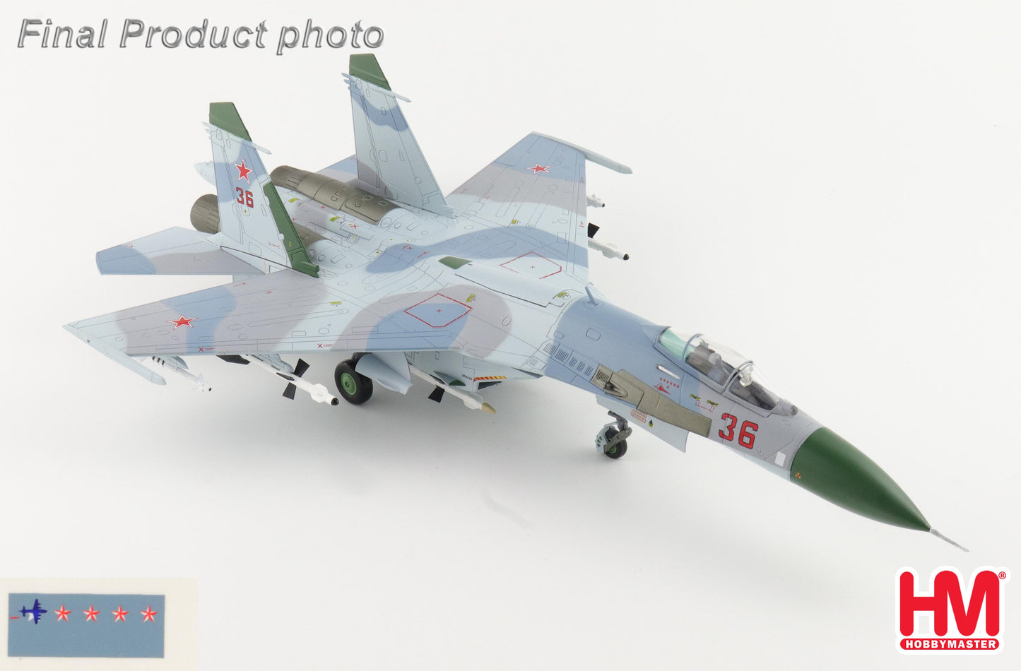 1/72 Su-27 Flanker-B "Barents Sea" Red 36 941sr IAP Soviet Air Force 1987 (with Extra Pylons and Decal P-3)