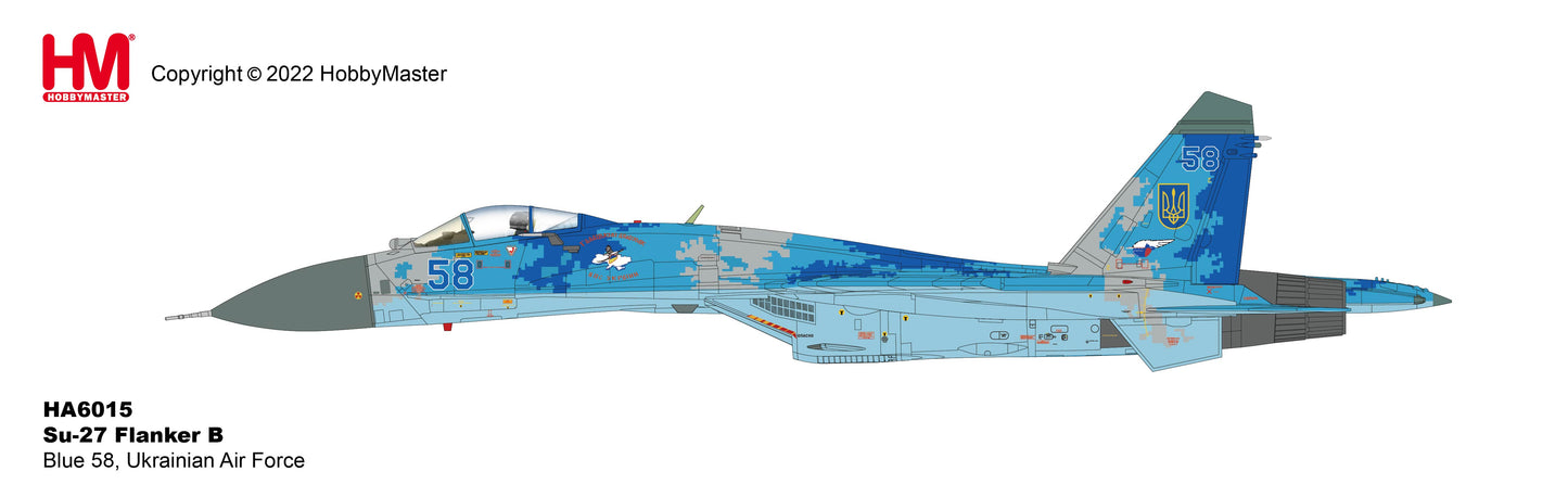 1/72 Su-27 Flanker B Blue 58 Ukrainian Air Force