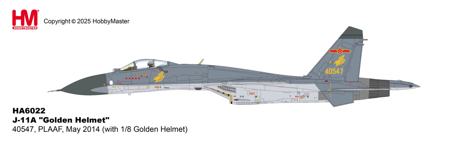 1/72 J-11A "Golden Helmet" 40547 PLAAF May 2014 (with 1/8 Golden Helmet)