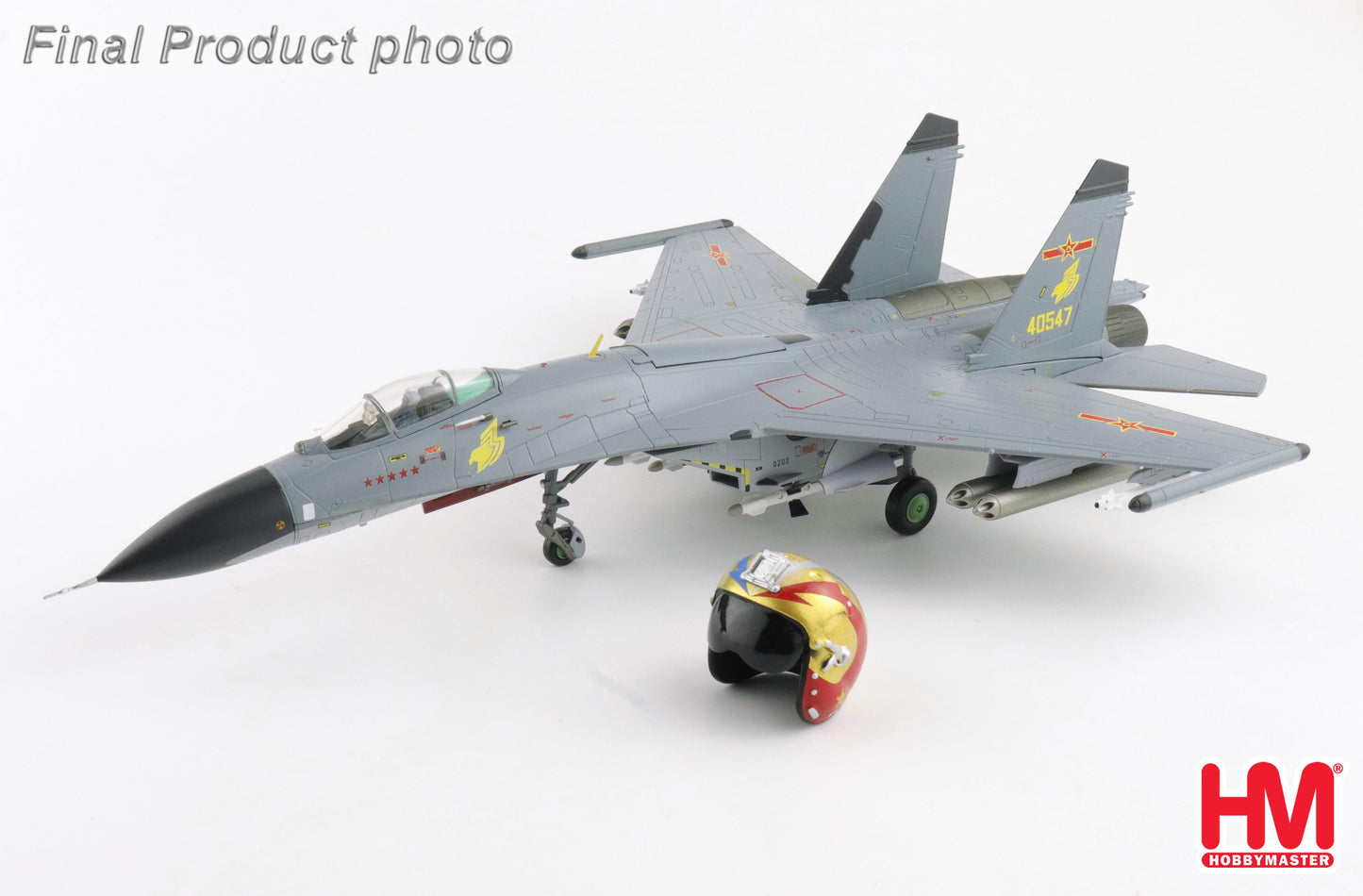 1/72 J-11A "Golden Helmet" 40547 PLAAF May 2014 (with 1/8 Golden Helmet)