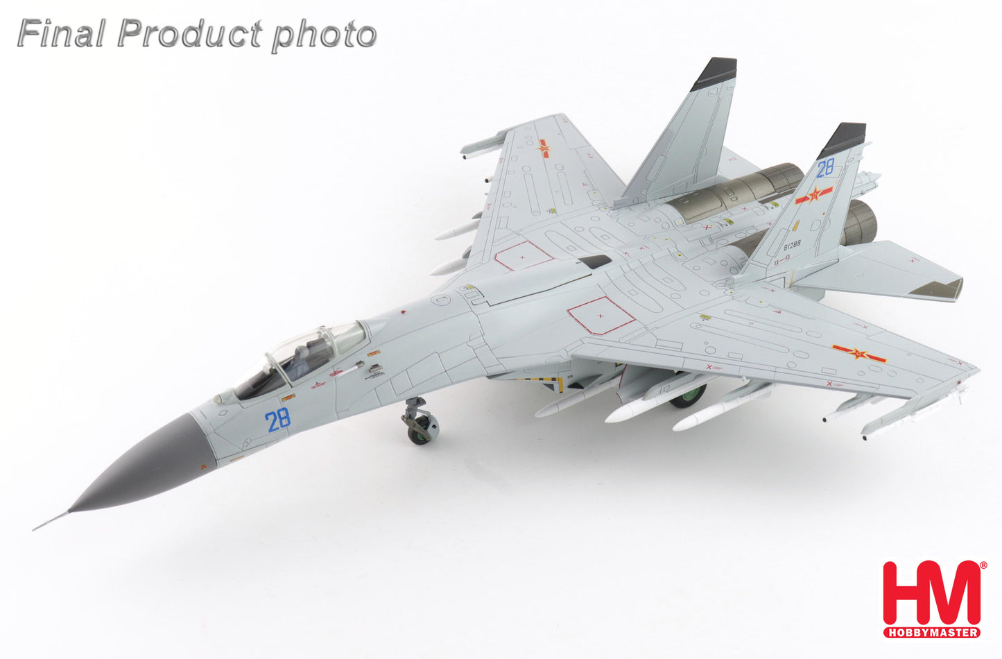 1/72 J-11BGH "Flanker B" Blue 28/81288 PLANAF (with PL-10 & PL-15 Missiles)