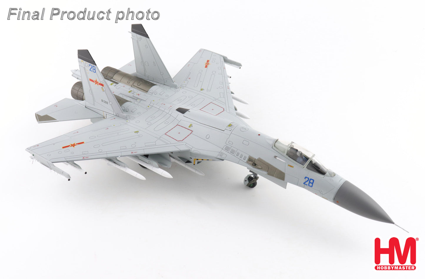 1/72 J-11BGH "Flanker B" Blue 28/81288 PLANAF (with PL-10 & PL-15 Missiles)