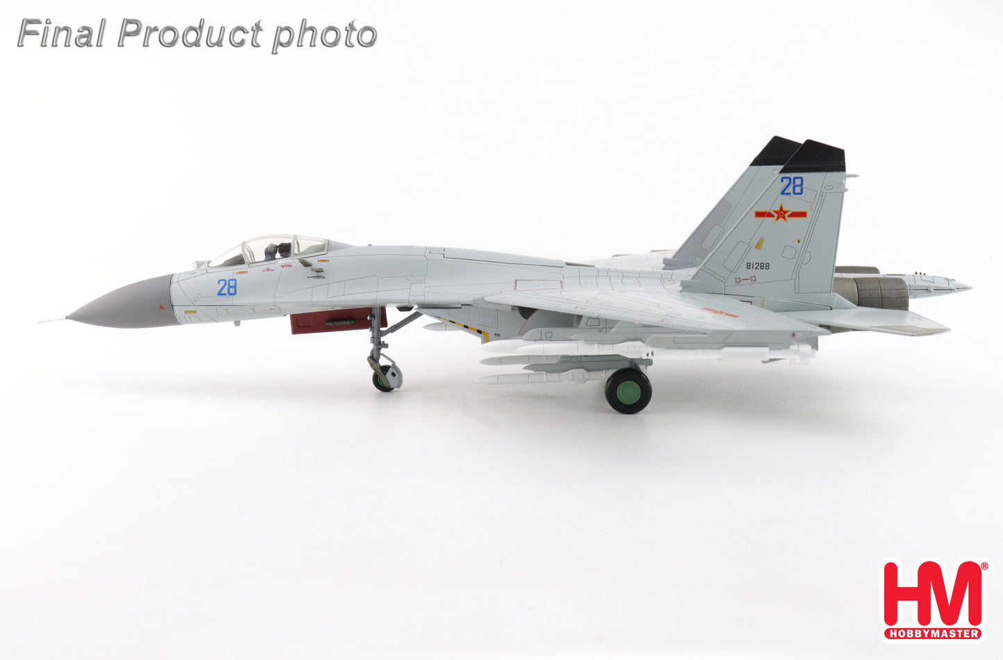 1/72 J-11BGH "Flanker B" Blue 28/81288 PLANAF (with PL-10 & PL-15 Missiles)