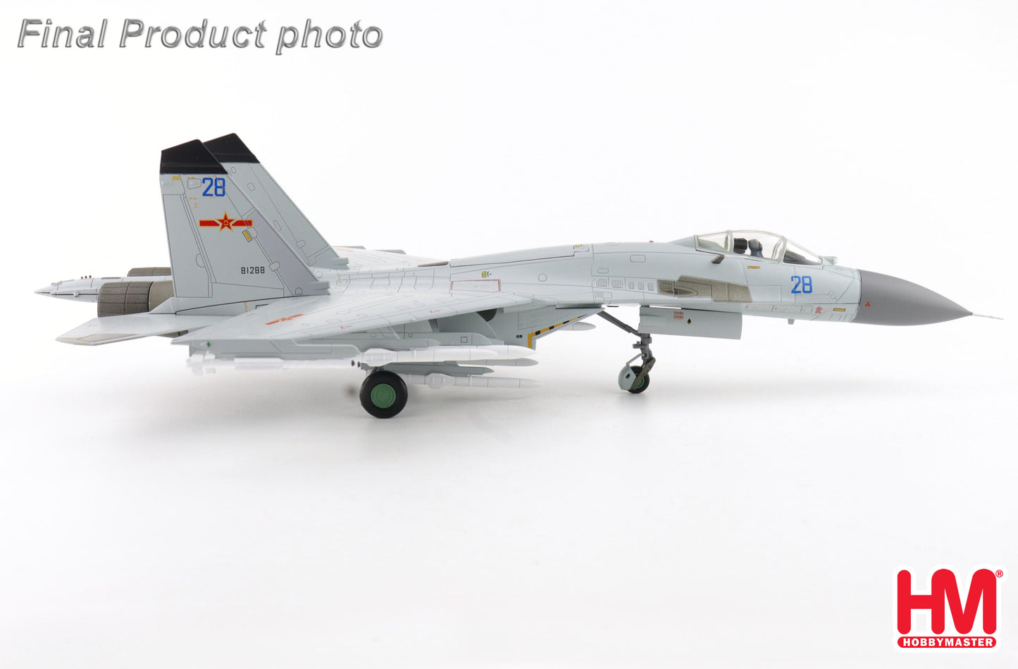1/72 J-11BGH "Flanker B" Blue 28/81288 PLANAF (with PL-10 & PL-15 Missiles)