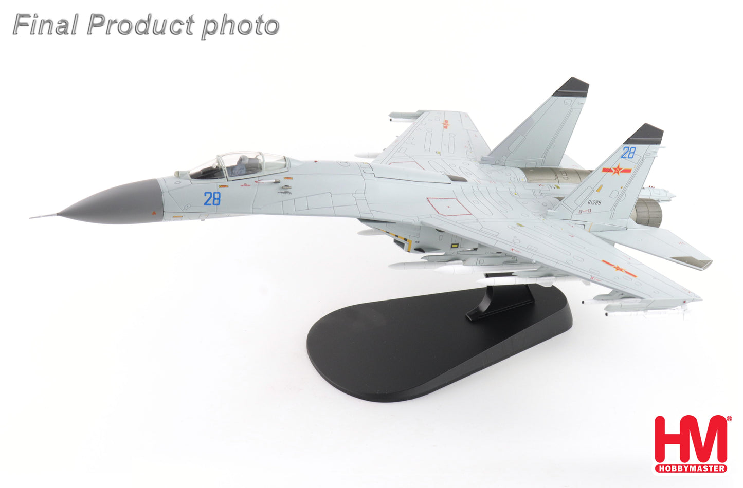 1/72 J-11BGH "Flanker B" Blue 28/81288 PLANAF (with PL-10 & PL-15 Missiles)