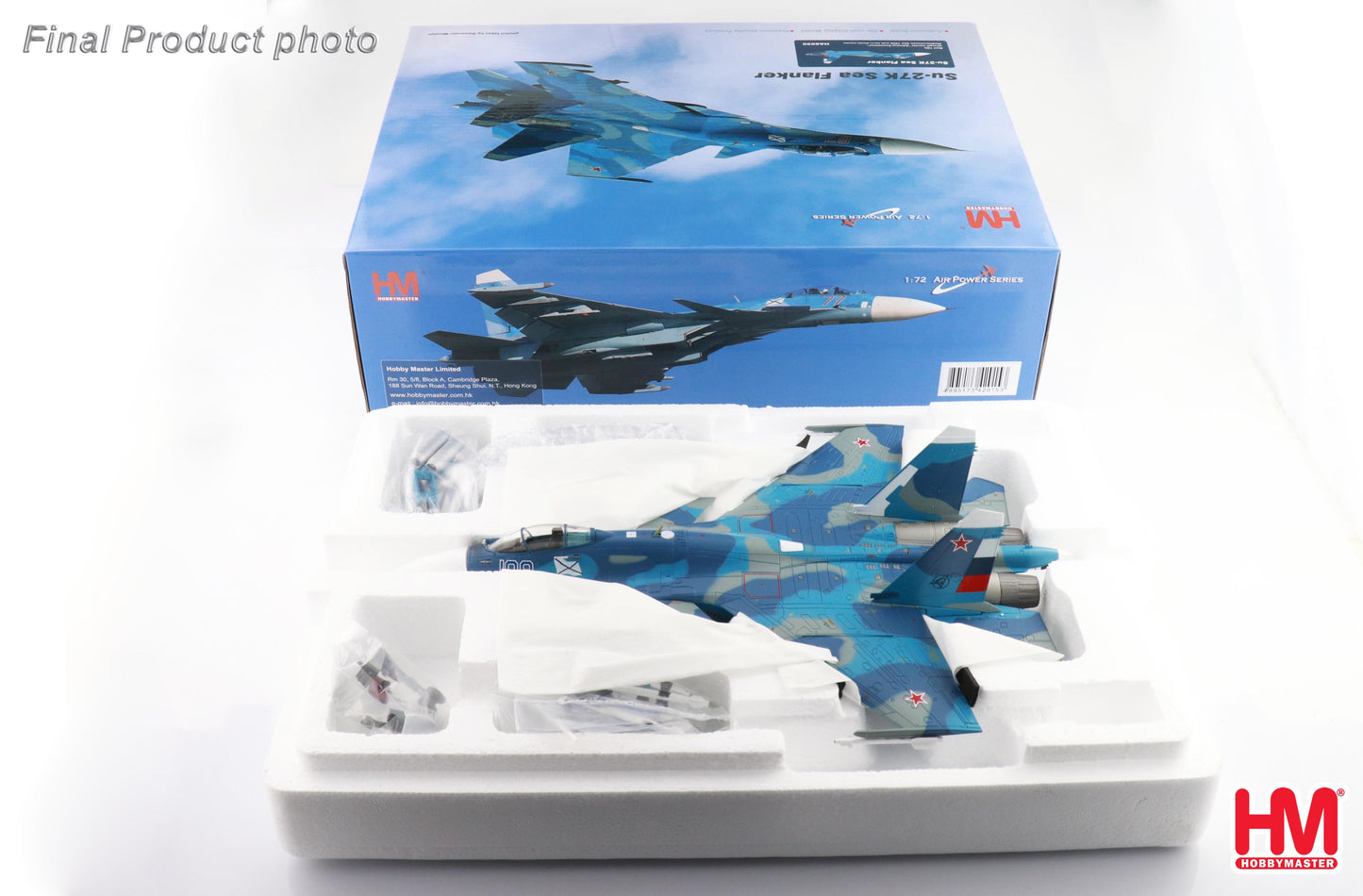 1/72 Su-27K Sea Flanker Bort 109 Aircraft Carrier "Admiral Kuznetsov" Mediterranean Sea 1996 (with KH-41 Moskit Missile)