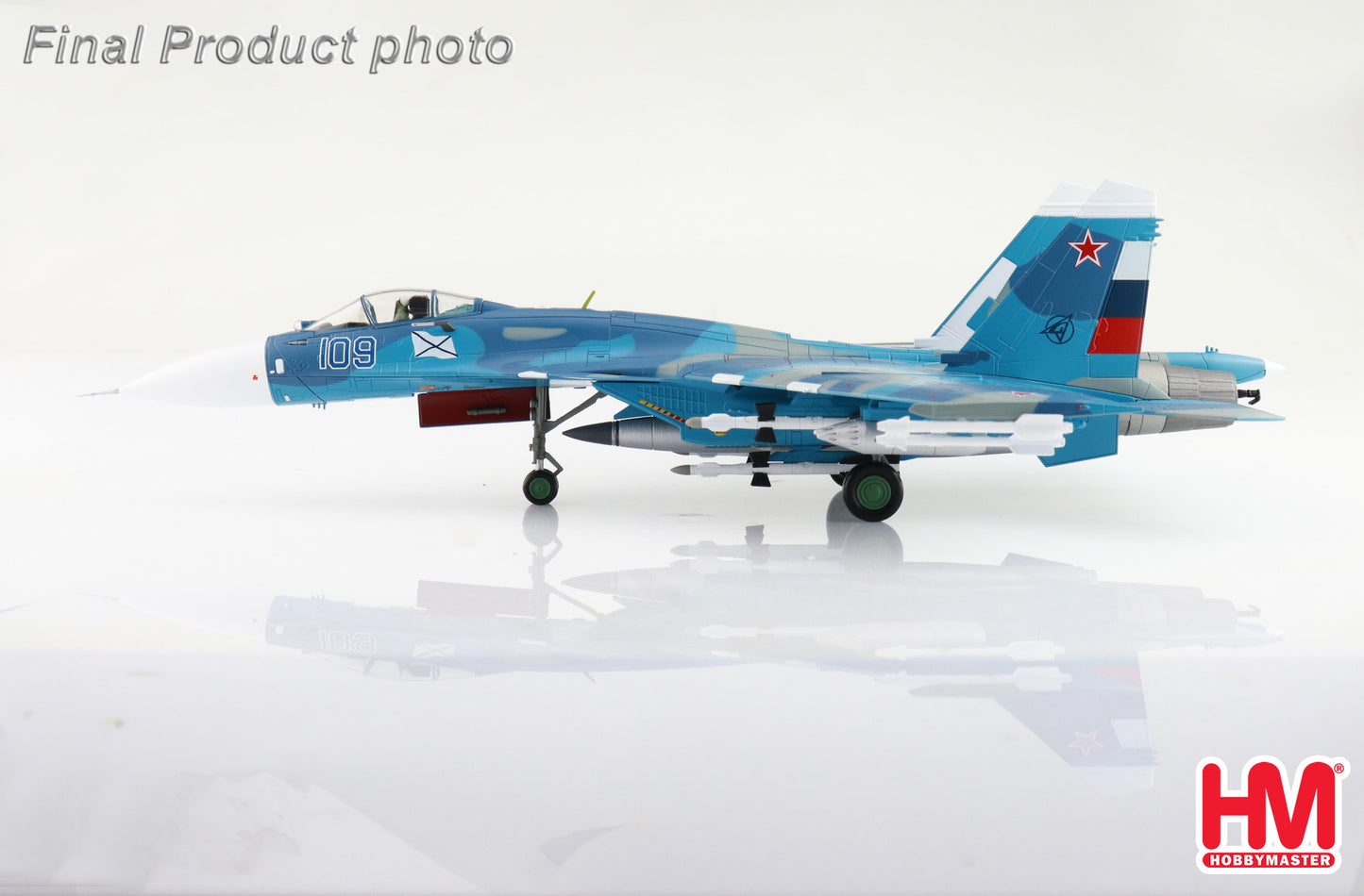 1/72 Su-27K Sea Flanker Bort 109 Aircraft Carrier "Admiral Kuznetsov" Mediterranean Sea 1996 (with KH-41 Moskit Missile)
