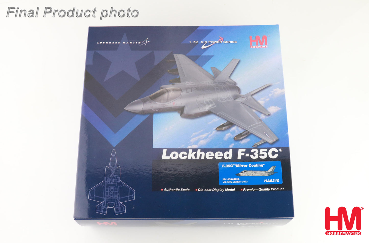 1/72 F-35C "Mirror Coating" XE-100/168733 US Navy August 2022