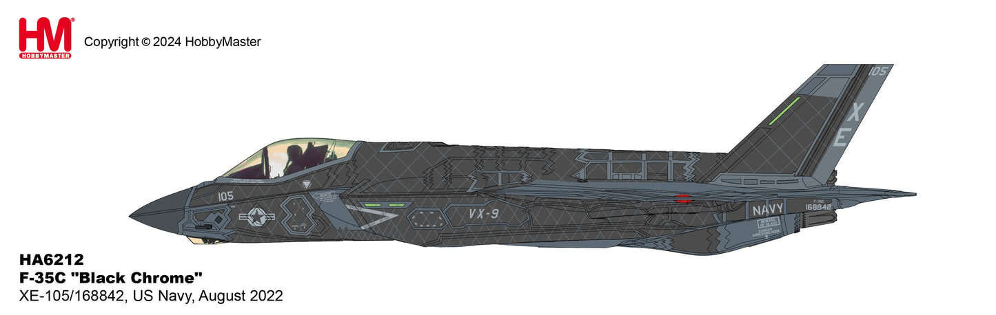 1/72 F-35C "Black Chrome" XE-105/168842 US Navy August 2022