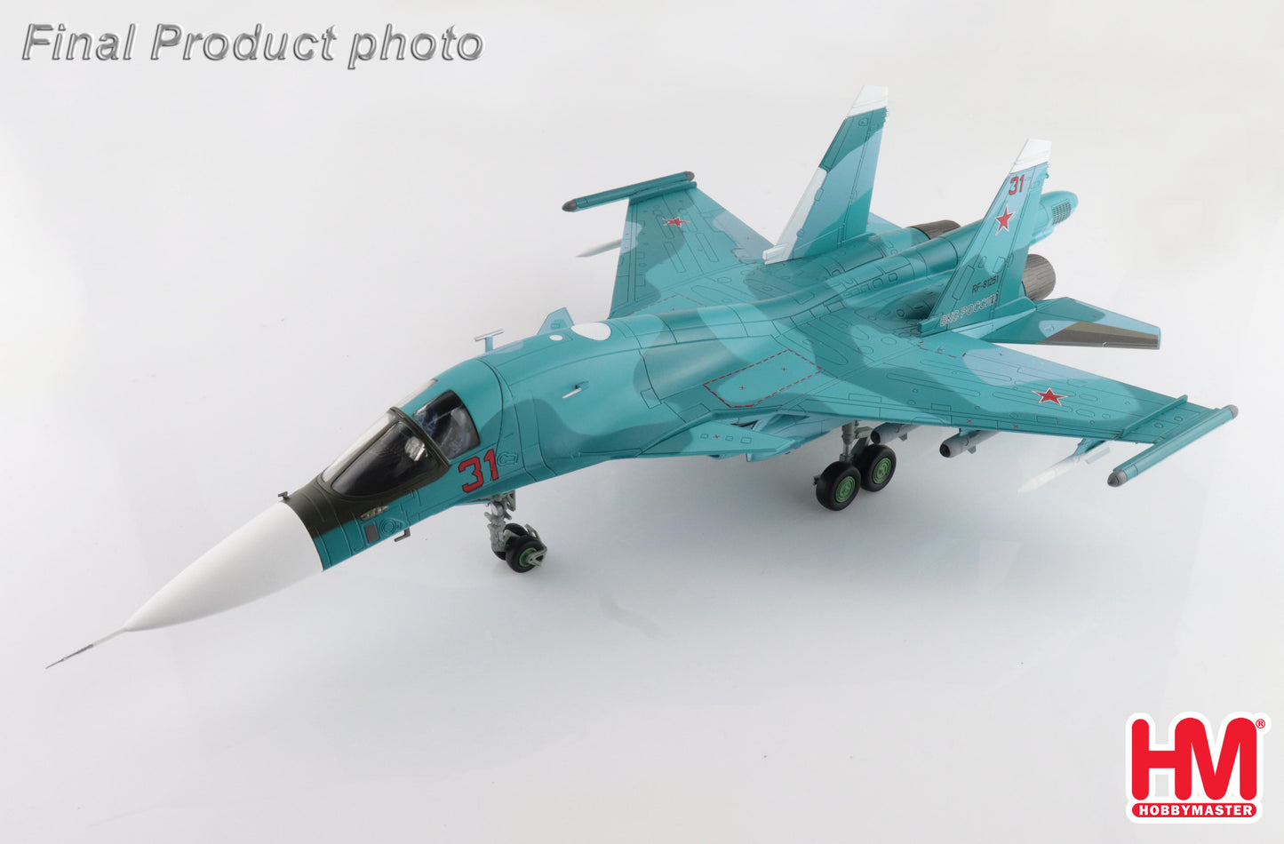 1/72 Su-34 Fighter Bomber "Battle for Kyiv" Red 31/RF-81251 277th Bomber Aviation Regiment Khurba AfB 3rd March 2022