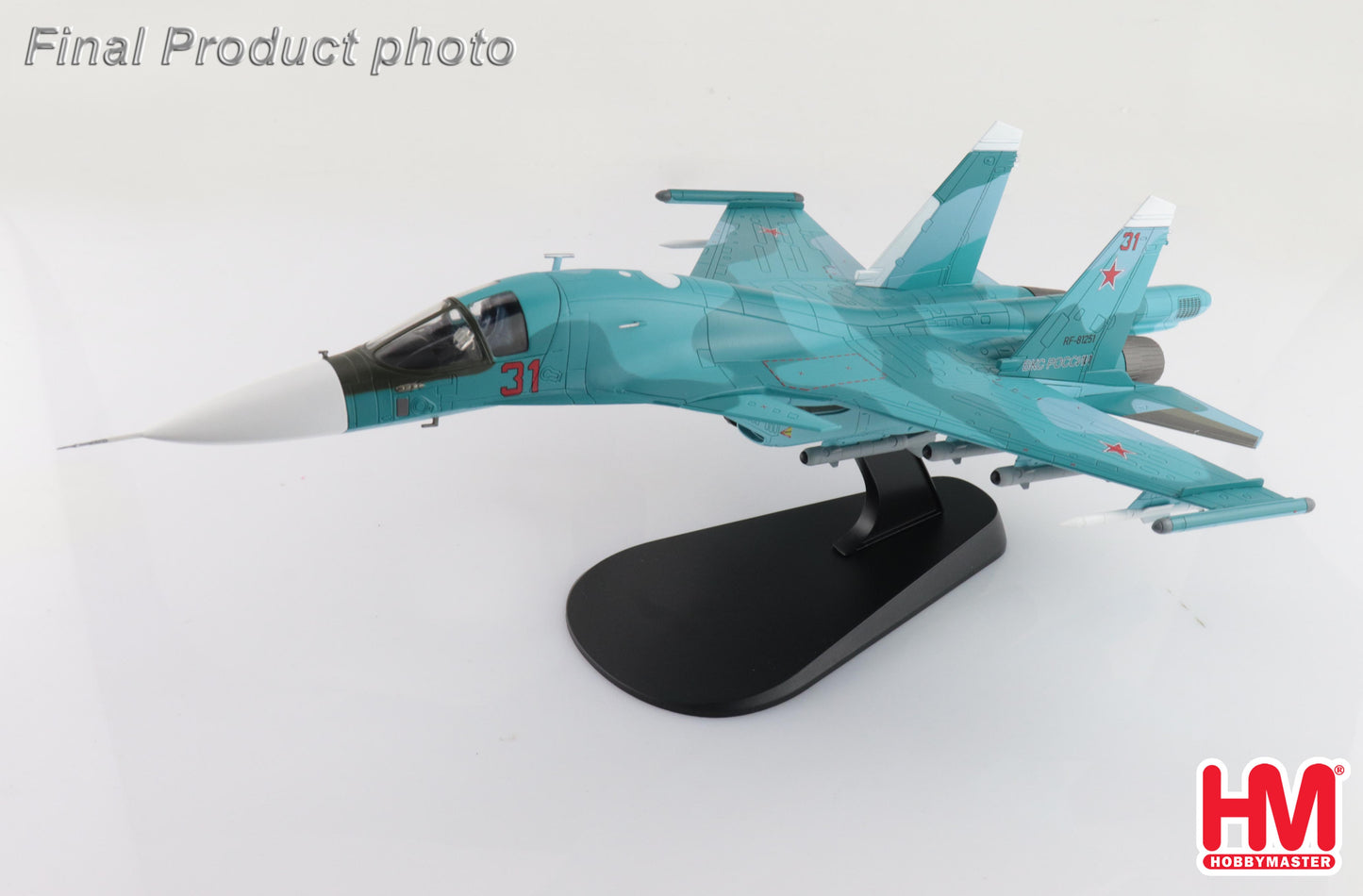 1/72 Su-34 Fighter Bomber "Battle for Kyiv" Red 31/RF-81251 277th Bomber Aviation Regiment Khurba AfB 3rd March 2022