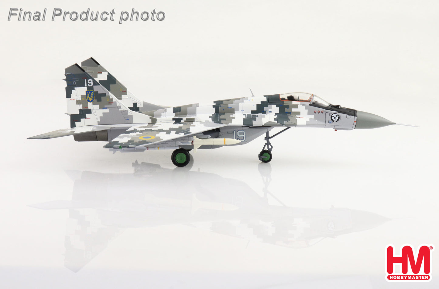 1/72 MiG-29 9-13 "Ghost of Kyiv" bort 19 Ukrainian Air Force (with Extra 2 X AGM-88 Missles)