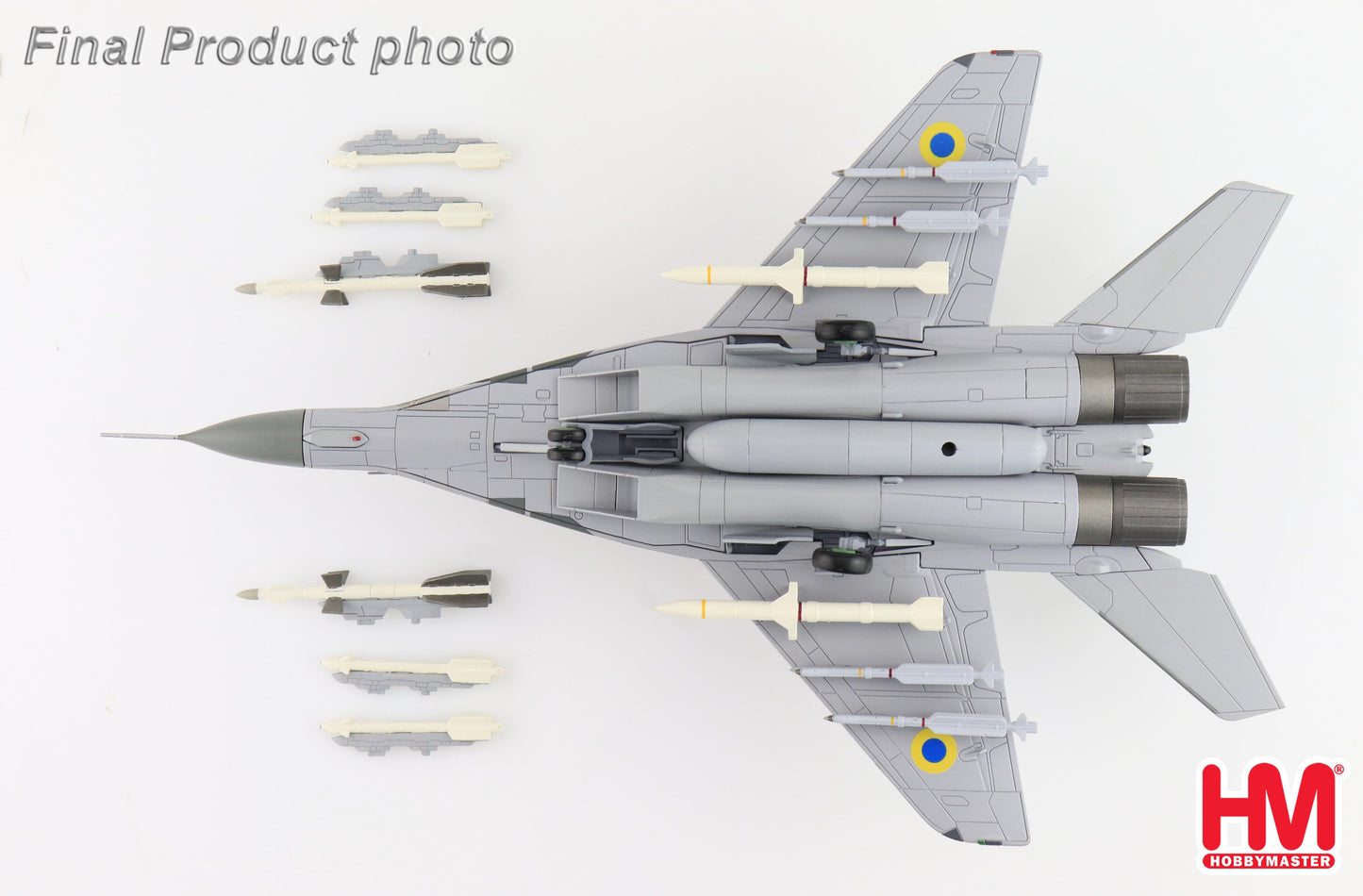 1/72 MiG-29 9-13 "Ghost of Kyiv" bort 19 Ukrainian Air Force (with Extra 2 X AGM-88 Missles)