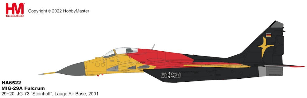 1/72 MiG-29 Fulcrum 29+20 JG-73 "Steinhoff" Laage Air Base 2001