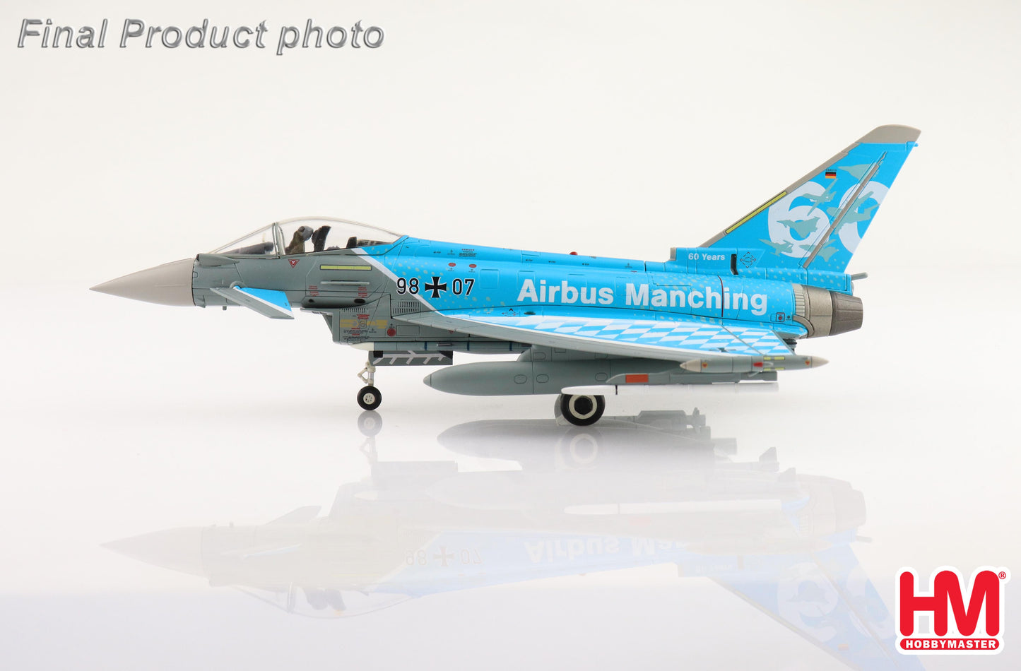 1/72 Eurofighter EF-2000 "60 Years Airbus Manching" 98+07 Luftwaffe September 2022
