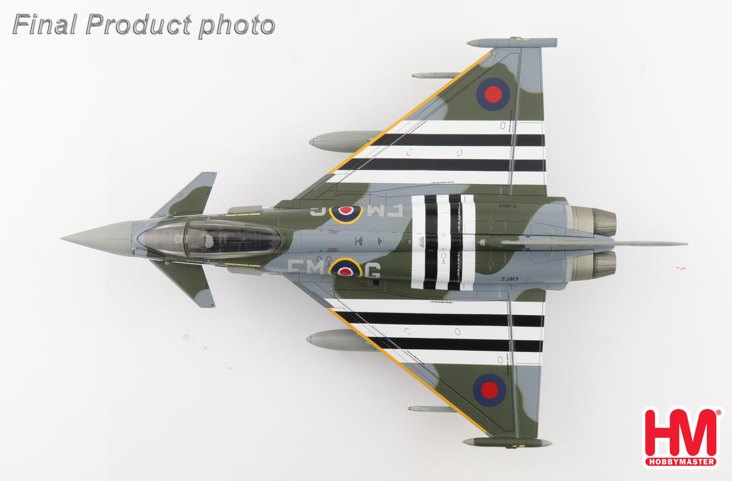 1/72 Eurofighter Typhoon FGR4 ZJ913/FM-G RAF 2024 (with 2 x ASRAAM 4 x AIM-120 3 x Fuel Tank)
