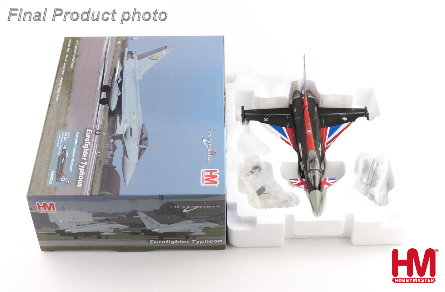 1/72 Eurofighter Typhoon "Blackjack" ZJ914 RAF 2021 (with Generic Box 2 x Empty Pylon 1 x Center Fuel Tank)