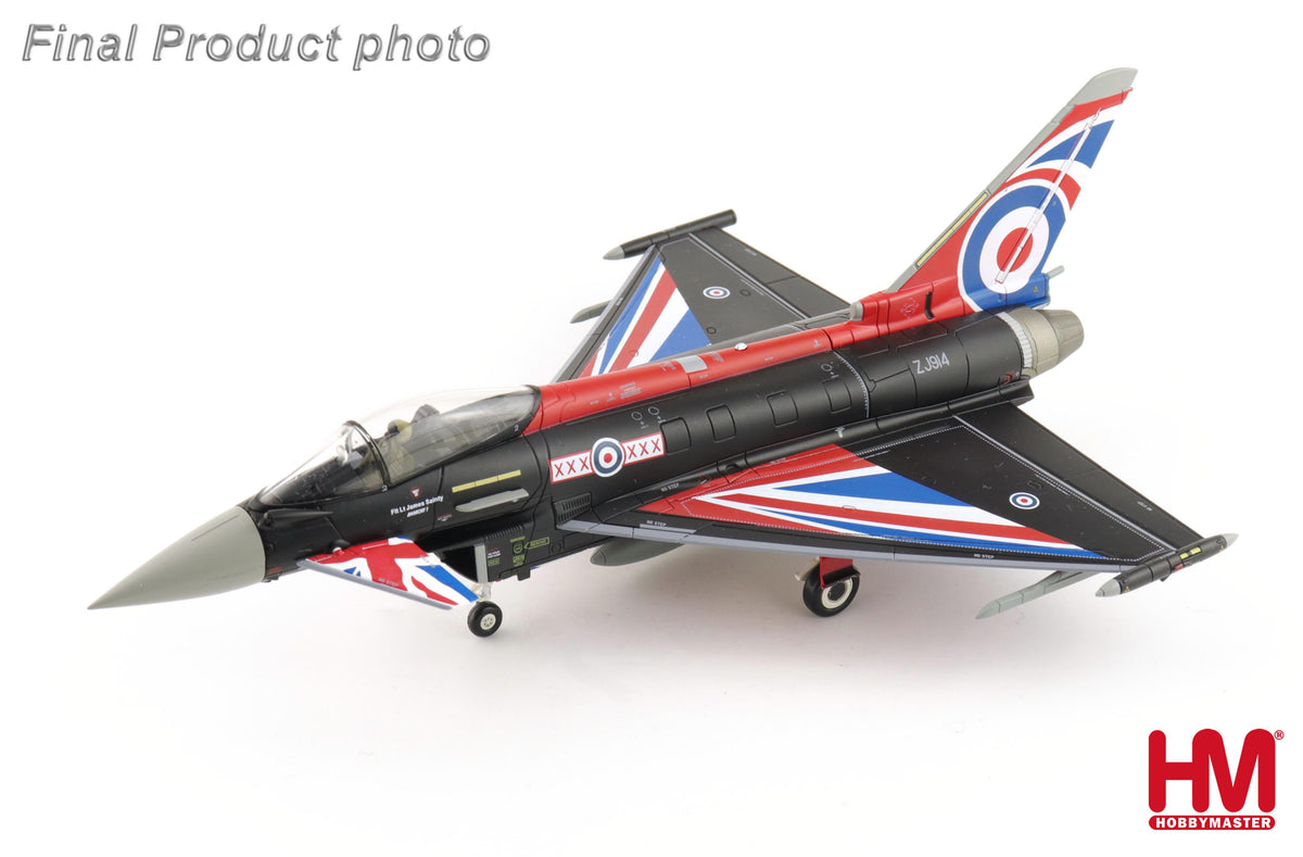 1/72 Eurofighter Typhoon "Blackjack" ZJ914 RAF 2021 (with Generic Box 2 x Empty Pylon 1 x Center Fuel Tank)