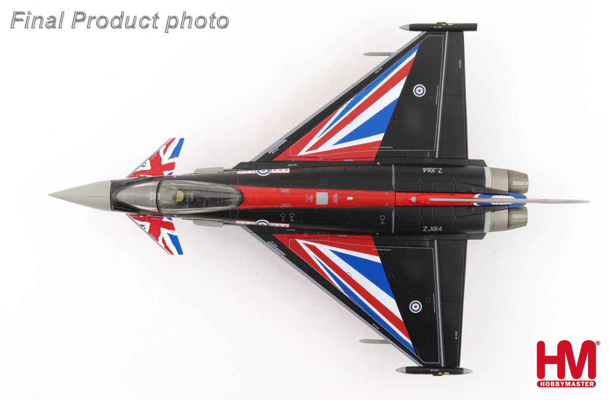 1/72 Eurofighter Typhoon "Blackjack" ZJ914 RAF 2021 (with Generic Box 2 x Empty Pylon 1 x Center Fuel Tank)