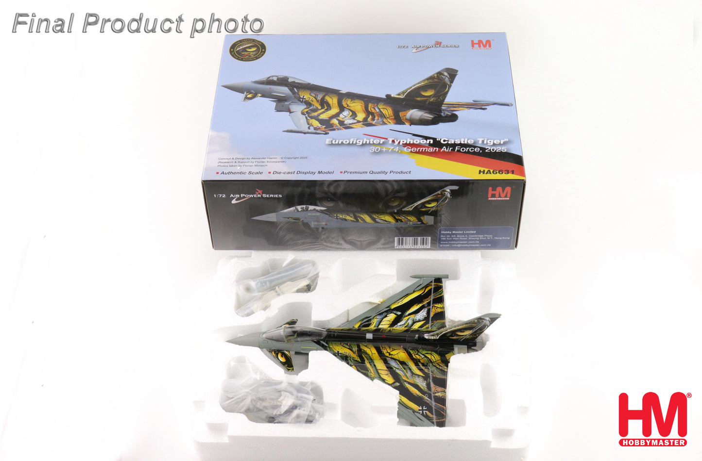 1/72 Eurofighter Typhoon "Castle Tiger" 30+74 German Air Force 2025