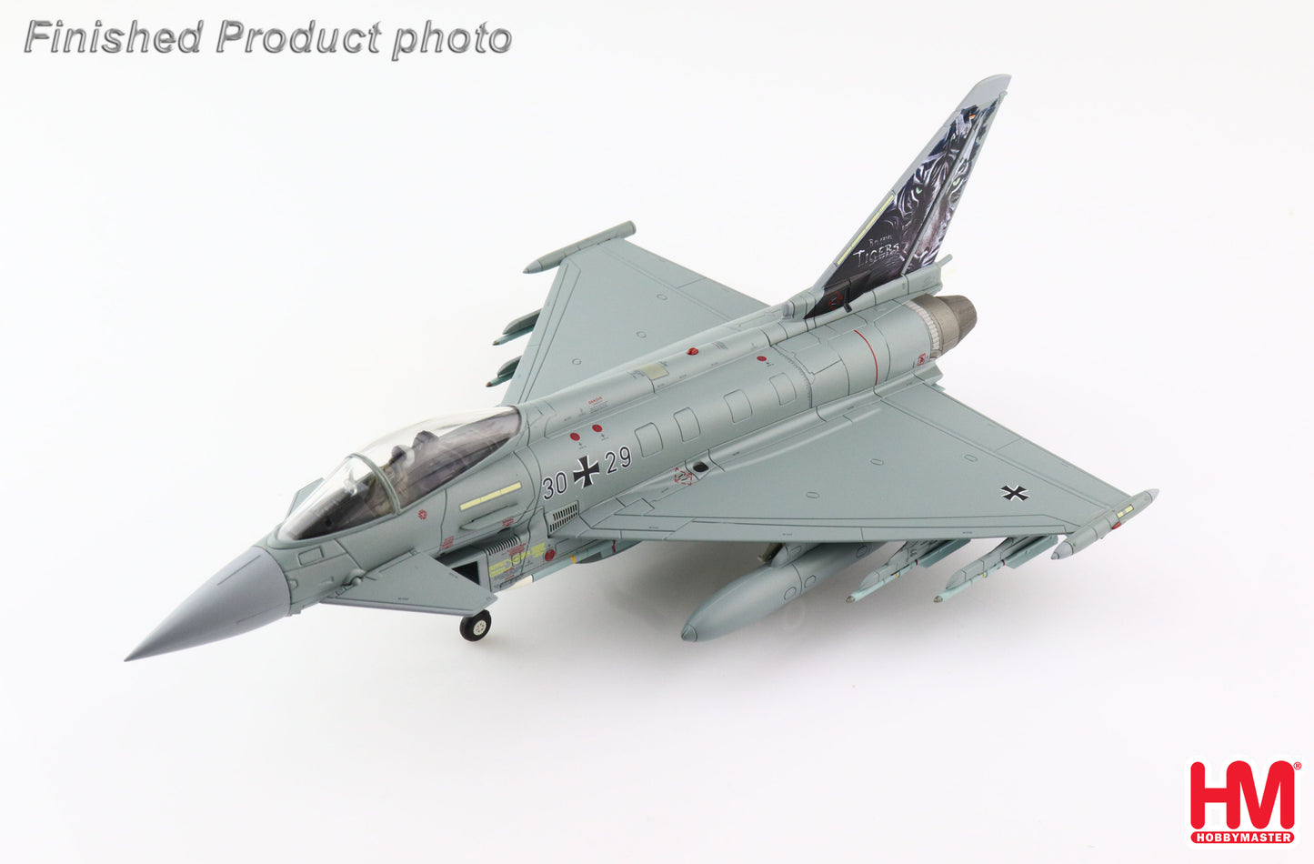 1/72 Eurofighter EF-2000 Typhoon Luftwaffe "Bavarian Tigers" 30+29 JG 74 Neurburg Air Base 2013