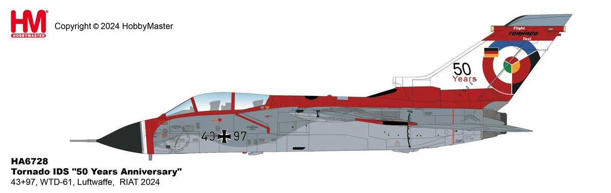 1/72 Tornado IDS "50 Years Anniversary" 43+97 WTD-61 Luftwaffe RIAT 2024