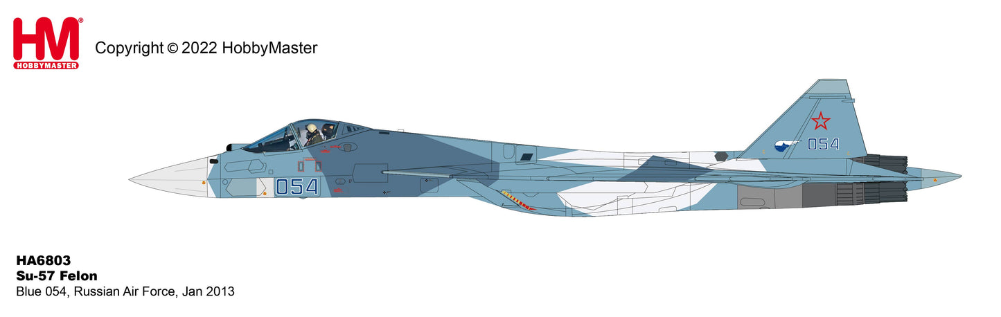 1/72 Su-57 Felon Blue 054 Russian Air Force January 2013