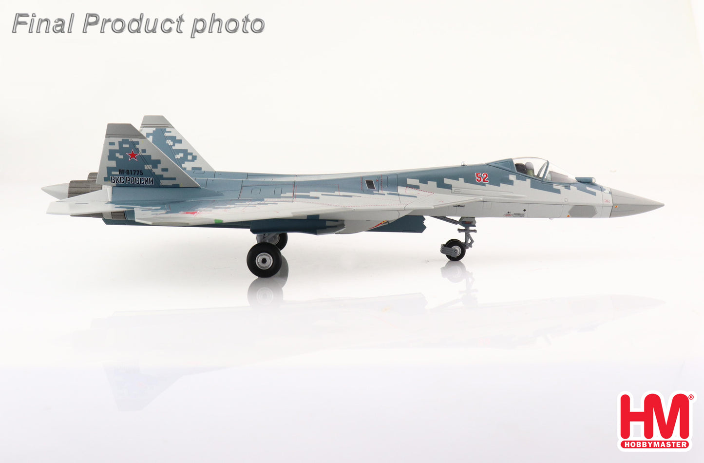 1/72 Su-57 Stealth Fighter Red 52 Russian Air Force 2022 (with 4 x KH-59MK2 Missiles)