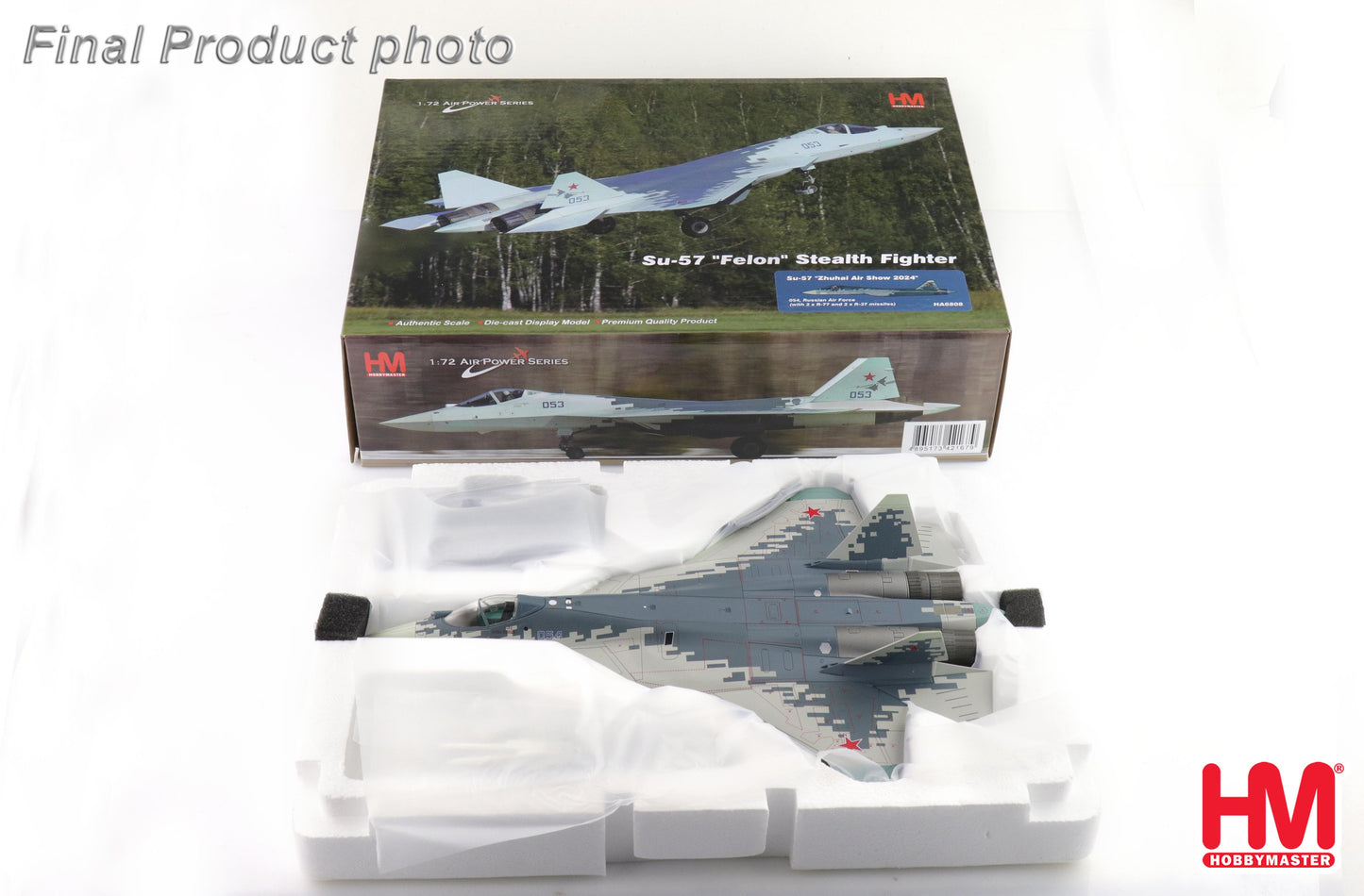 1/72 Su-57 "Zhuhai Air Show 2024" 054 Russian Air Force (with 2 x R-77 and 2 x R-37 Missiles)