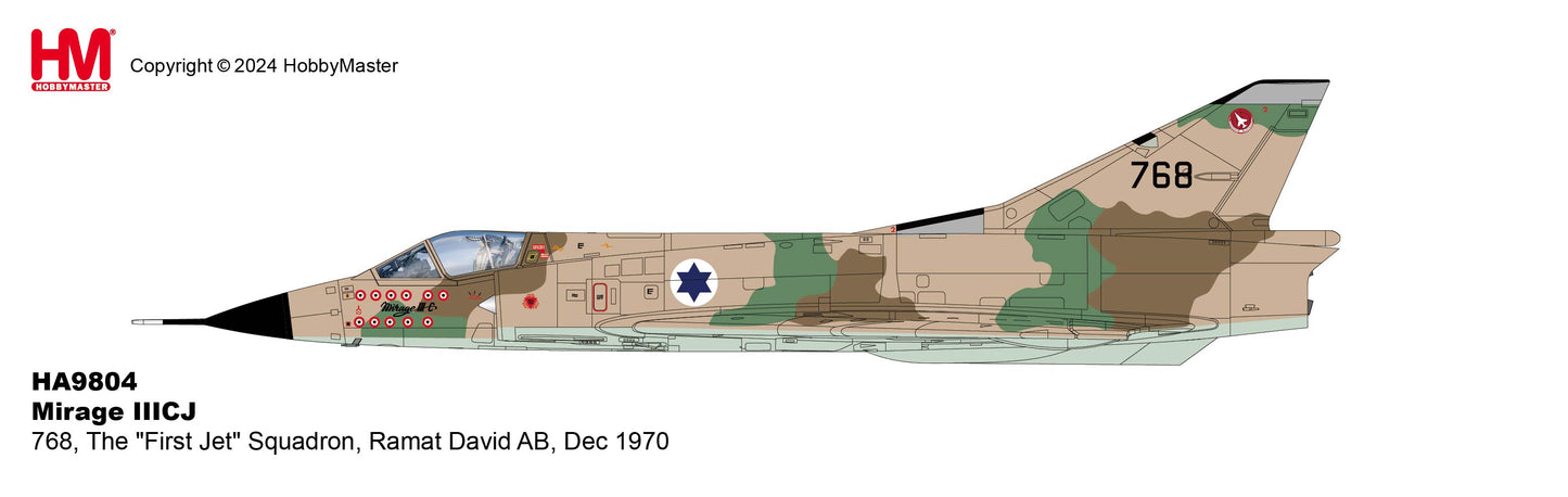1/72 Mirage IIICJ 768 The "First Jet" Squadron Ramat David AB Dec 1970