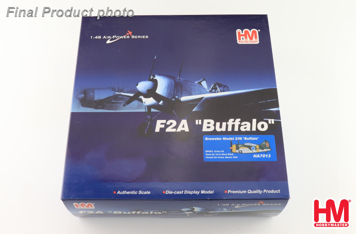 1/48 Brewster Model 239 "Buffalo" BW393 3/LeLv 24 flown by 1st Lt Hans Wind Finnish Air Force March 1944