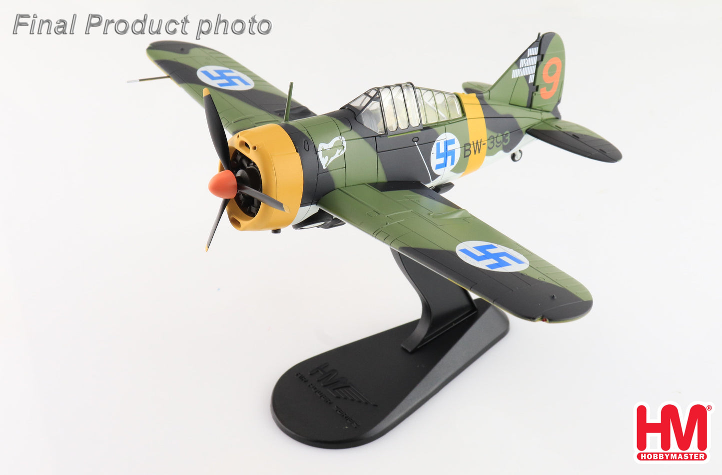 1/48 Brewster Model 239 "Buffalo" BW393 3/LeLv 24 flown by 1st Lt Hans Wind Finnish Air Force March 1944