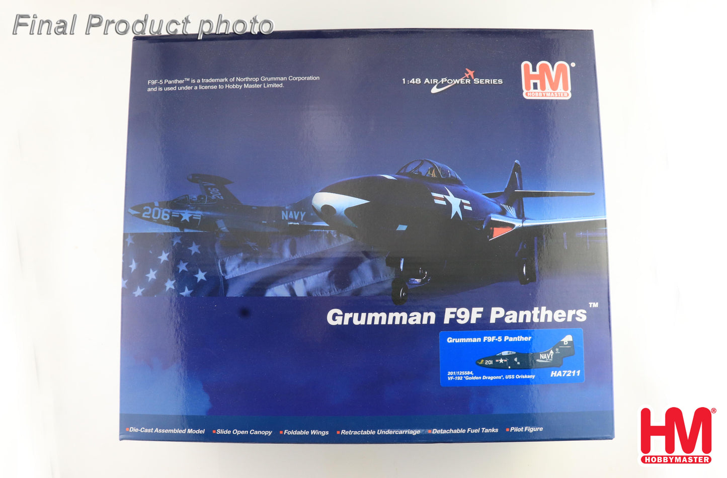 1/48 F9F-5 Panther 201/125584 VF-192 "Golden Dragon" USS Oriskany