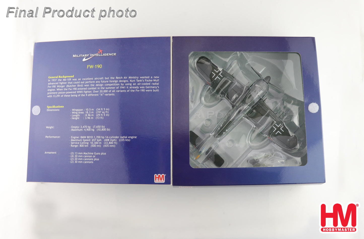 1/48 Fw-190A-3 Black 13 8/JG.2 Luftwaffe WWII