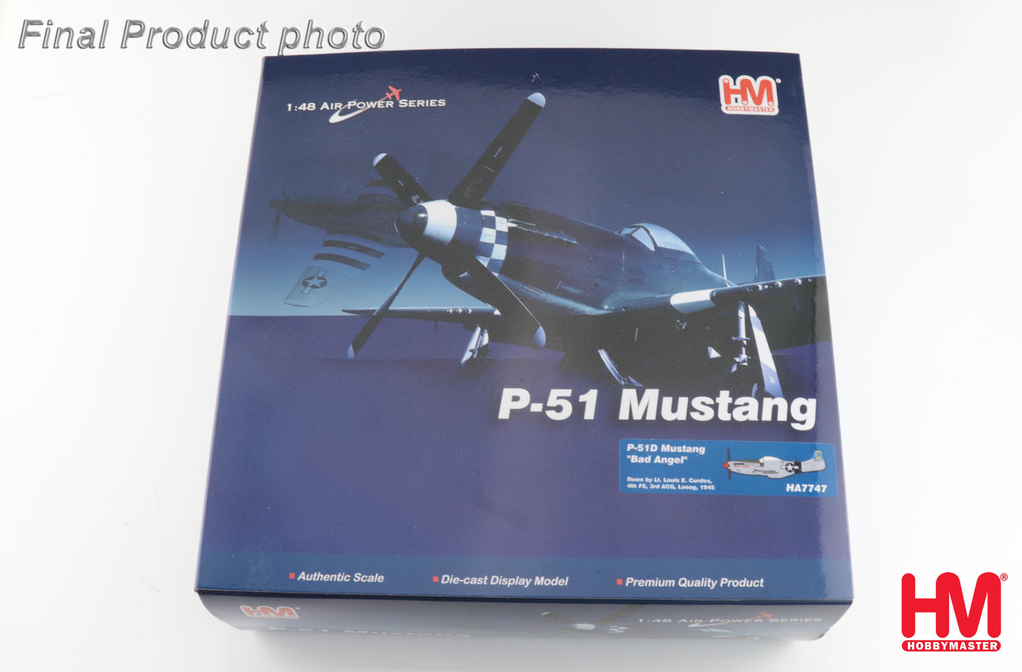 1/48 P-51D Mustang "Bad Angel" flown by Lt. Louis E. Curdes 4th FS 3rd ACG Laoag 1945