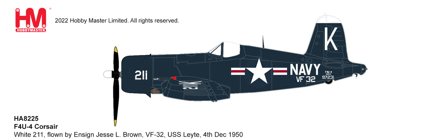 1/48 F4U-4 Corsair White 211 flown by Ensign Jesse L. Brown VF-32 USS Leyte 4th Dec 1950