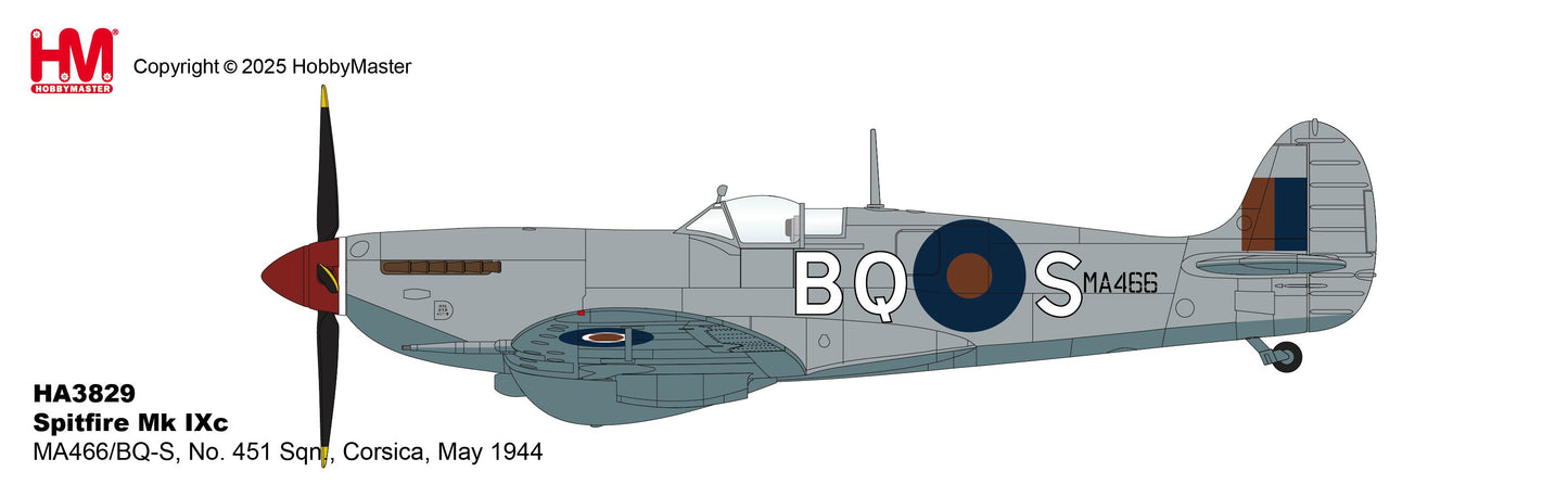 1/48 Spitfire Mk IXc MA466/BQ-S No. 451 (RAAF) Sqn. Corsica May 1944
