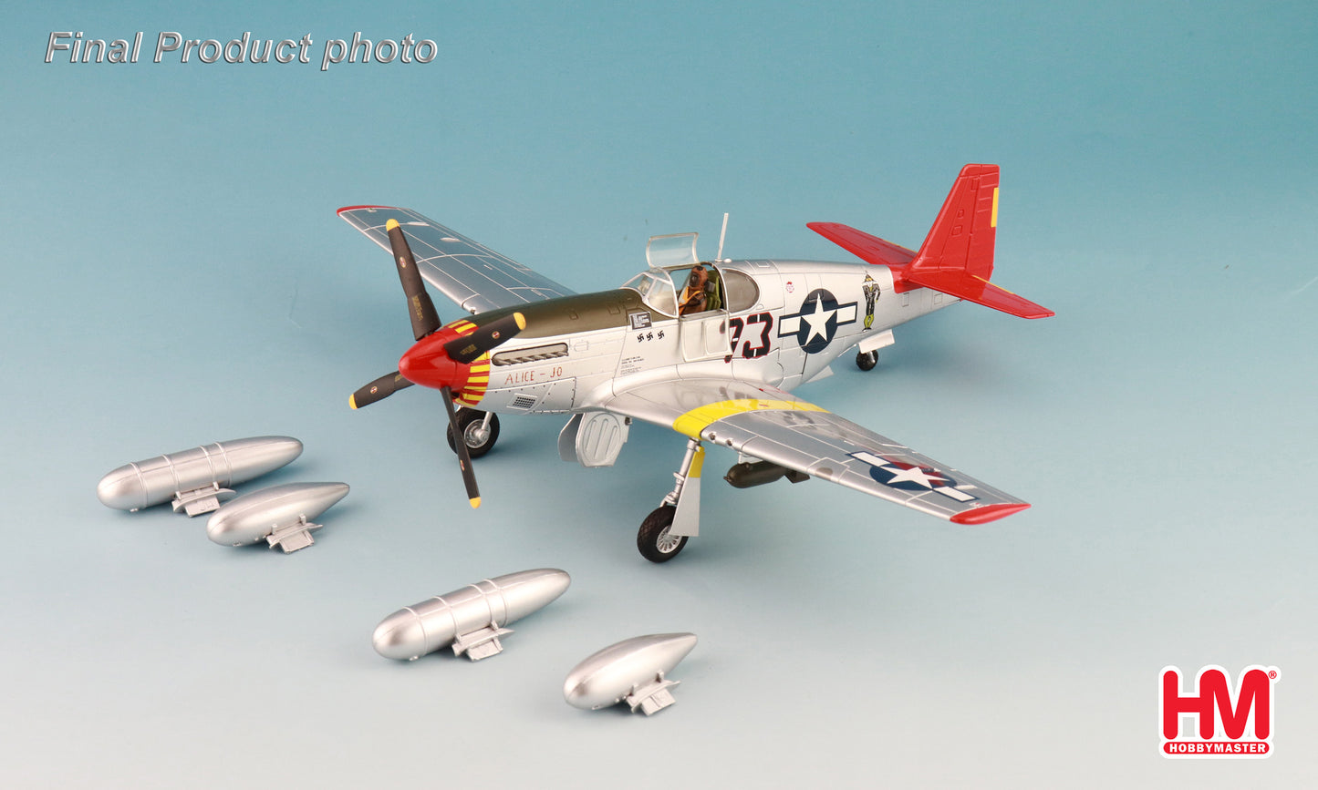 1/48 P-51C "Alice-Jo" flown by Pilot Capt. Wendell Pruitt 302nd FS Ramitelli Italy 1944