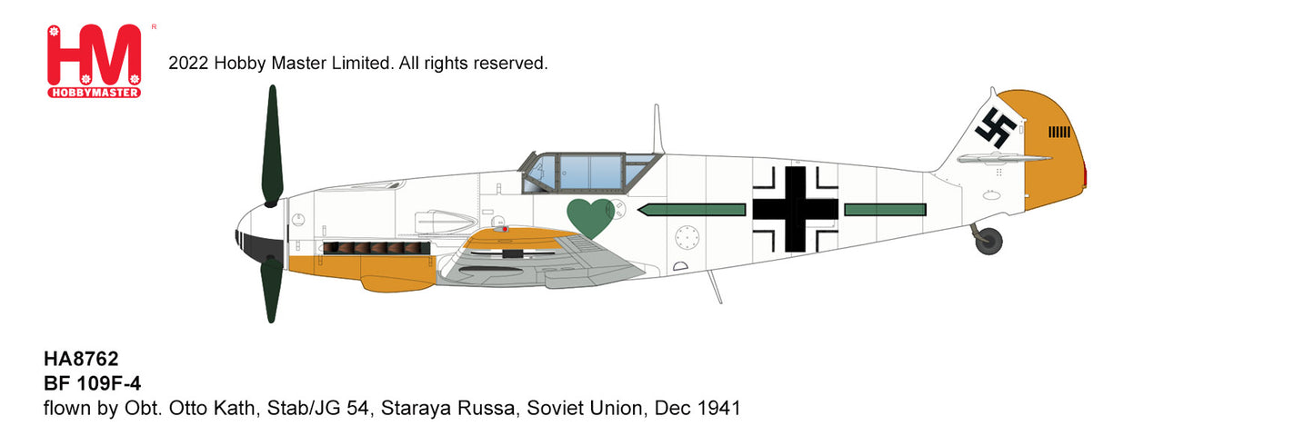 1/48 Bf-109F-4 flown by Obt. Otto Kath Stab/JG 54 Staraya Russa Soviet Union Dec 1941