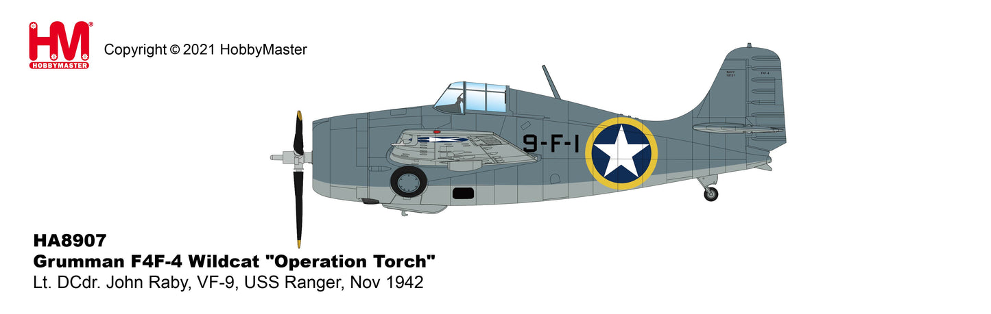 1/48 F4F-4 Wildcat "Operation Torch" Lt. DCdr. John Raby VF-9 USS Ranger Nov 1942