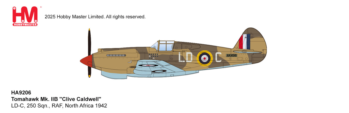 1/48 P-40B/C Tomahawk Mk. IIB "Clive Caldwell" LD-C 250 Sqn. RAF North Africa 1942