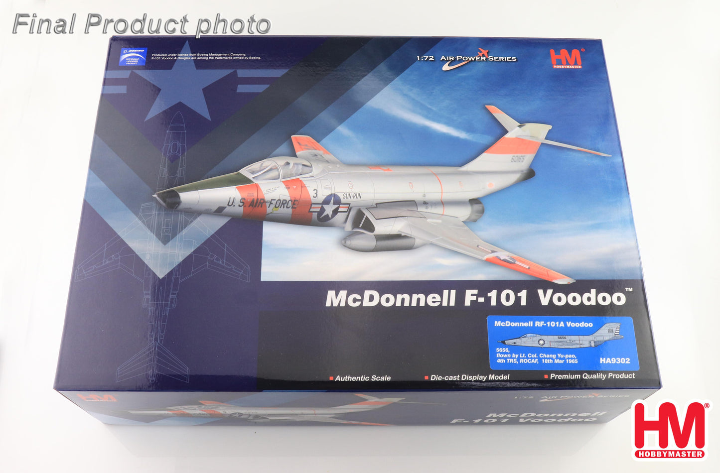 1/72 RF-101A Voodoo 5656 flown by Lt. Col. Chang Yu-pao 4th TRS ROCAF 18th Mar 1965