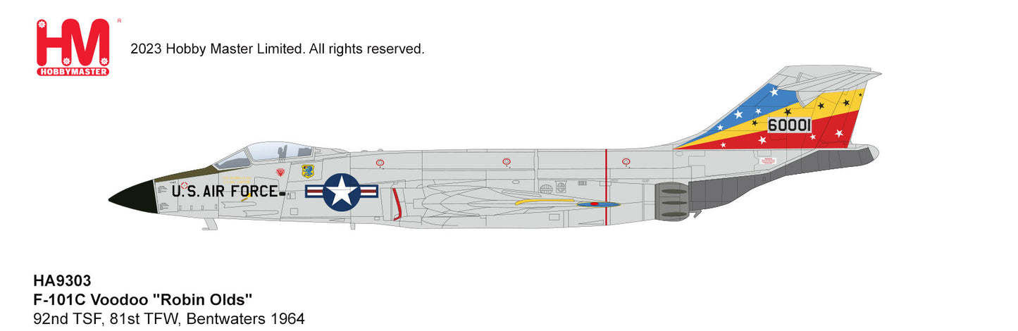 1/72Â F-101C Voodoo "Robin Olds" 92nd TFS 81st TFW Bentwaters 1964