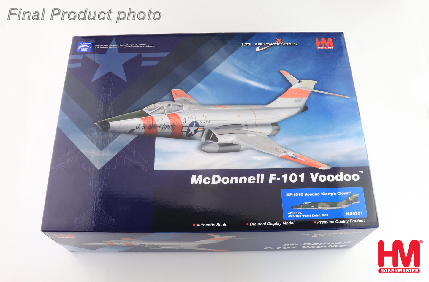 1/72 RF-101C Voodoo "Gerry's Clown" AF56-176 45th TRS "Polka Dots" 1969