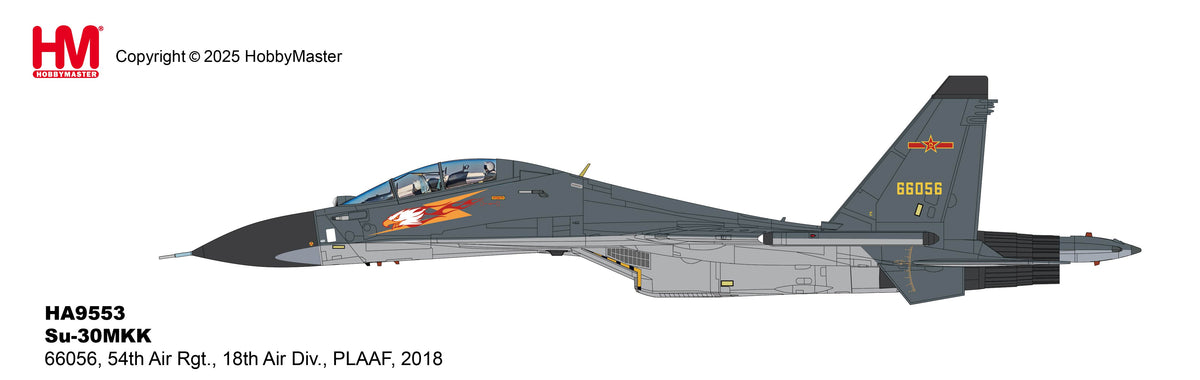 1/72 Su-30Mkk 66056 54th Air Rgt. 18th Air Div. PLAAF 2018 (Re-Issue)