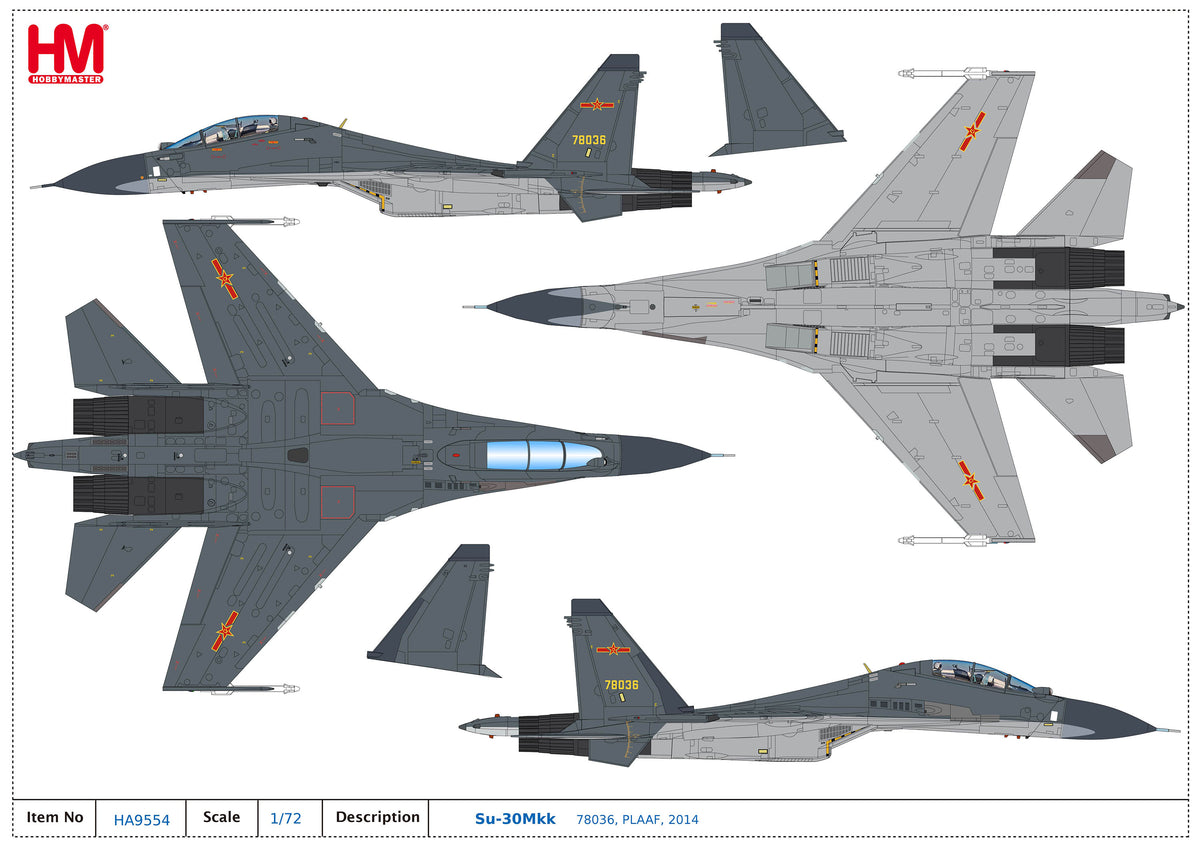 1/72 Su-30Mkk 78036 PLAAF 2014