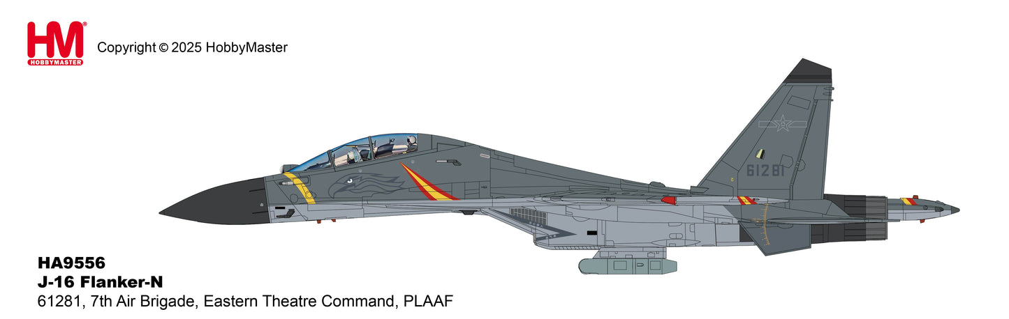1/72 J-16 Flanker N 61281 7th Air Brigade Eastern Theatre Command PLAAF