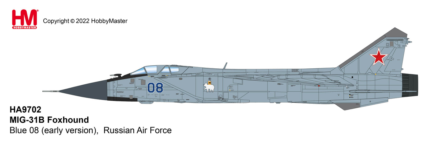 1/72 MiG-31B Foxhound Blue 08 (early version) Russian Air Force